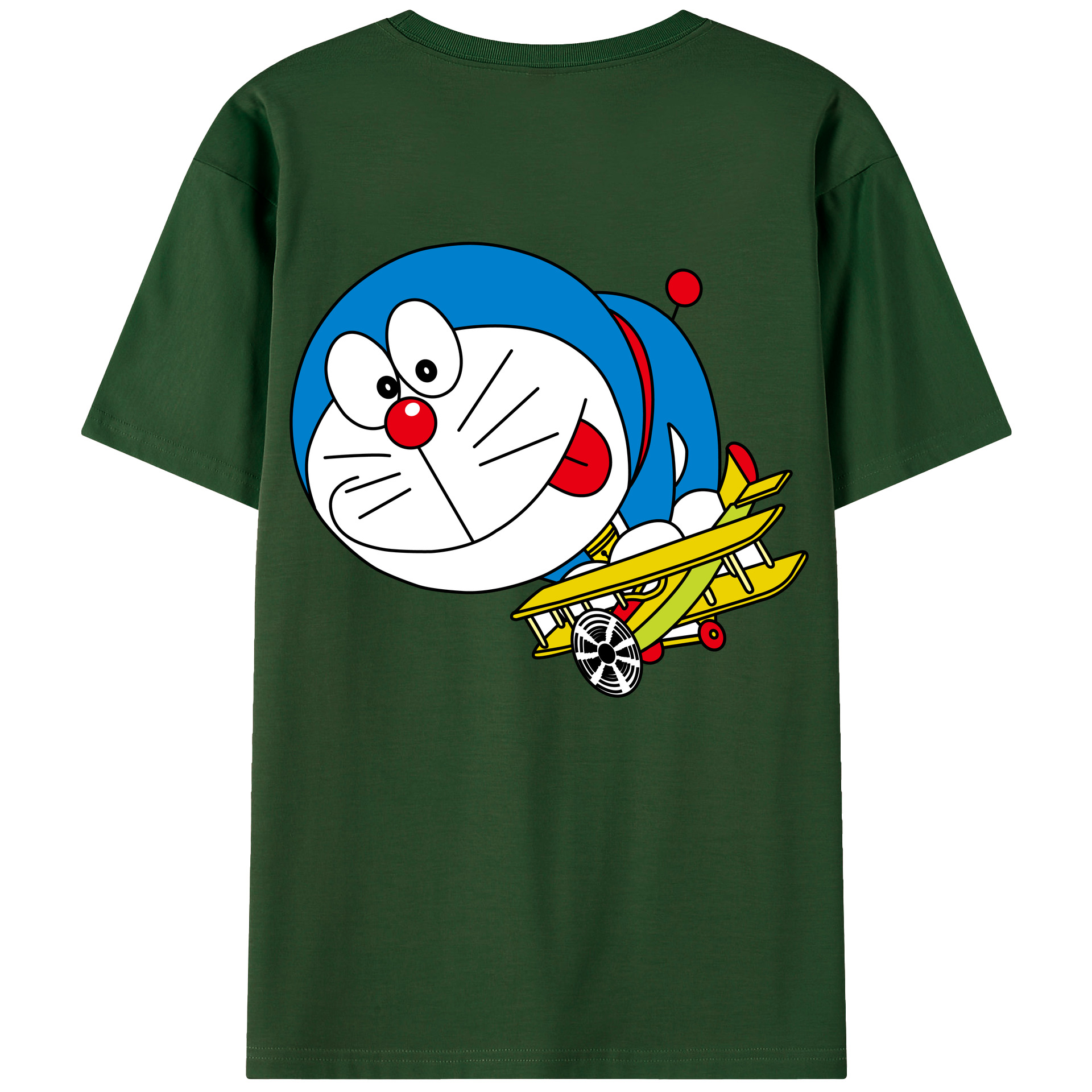 （画像用） ドラえもん Doraemon 綿100％半袖Tシャツ（背面プリント）